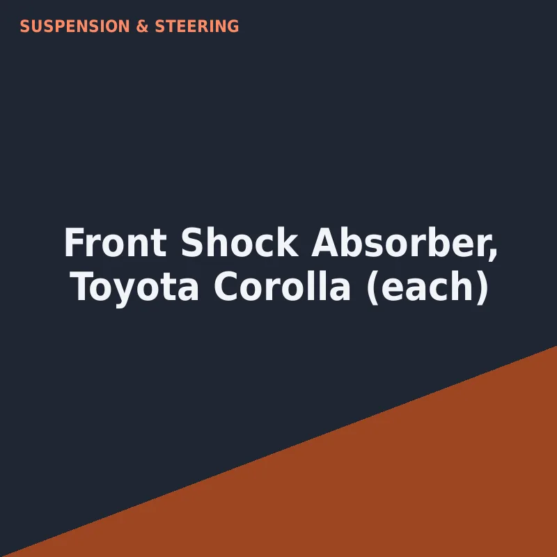 Front Shock Absorber, Toyota Corolla (each)